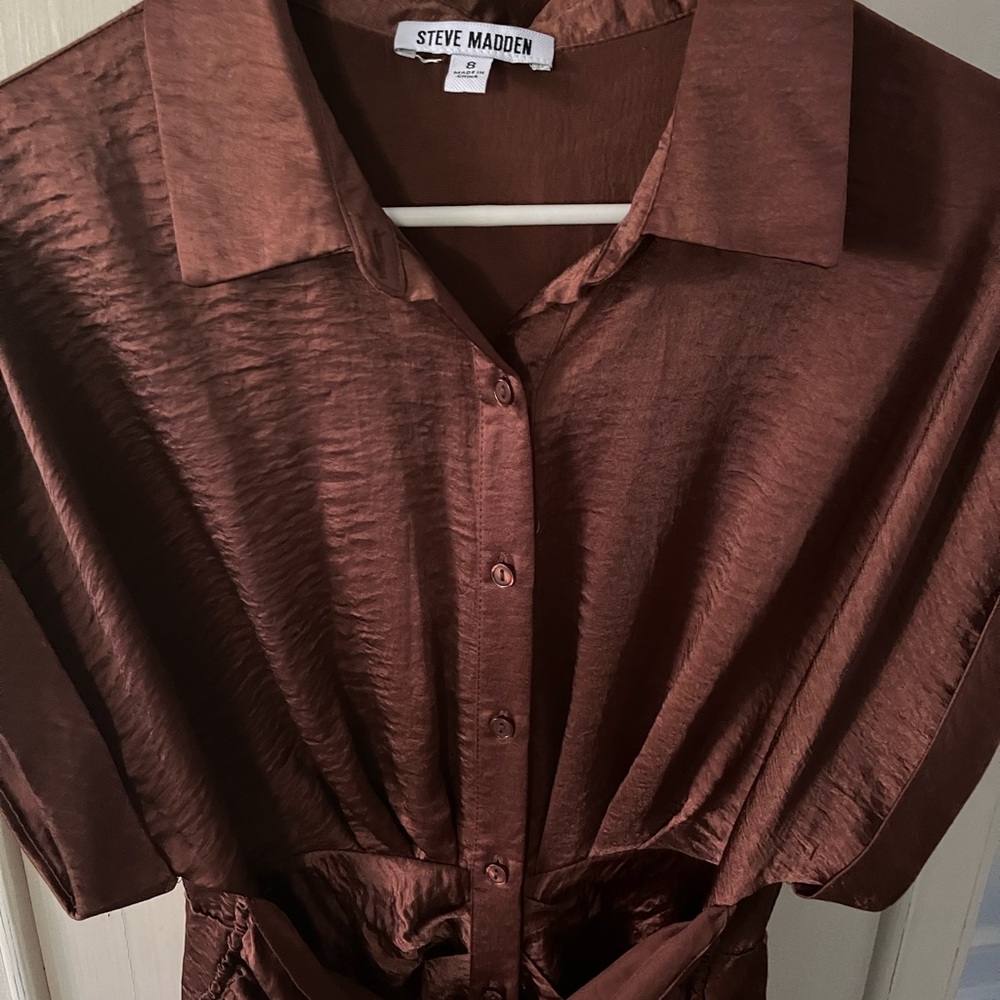 COPY - Steve Madden TORI midi dress, 8, Cinnamon